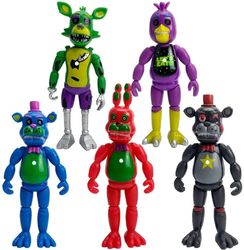 5 pcs Five Nights At Freddy's FNAF SET Action Figure Xmas ChristmasToy 2021