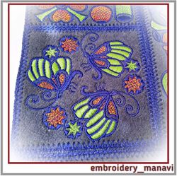 Machine Embroidery designs set 4 with Moths of 5 designs