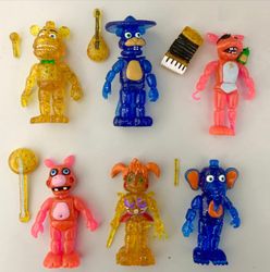 6pcs Set Five Nights At Freddy's FNAF Nightmare Action Figure Toy Cake Toppers