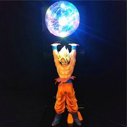 Christmas LED Lamp Dragon Ball Z Super Saiyan Goku Genki Spirit Toy Figure 14"