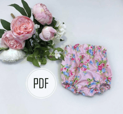 Baby bloomers sewing pattern