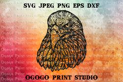 Eagle SVG, Mandala svg, Zentangle SVG, Independence svg, USA