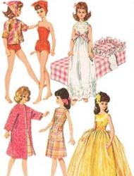 Digital | Vintage Dolls Sewing Pattern | Wardrobe Clothes for Dolls 12" | ENGLISH PDF TEMPLATE