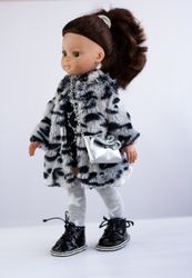 Little Darling Dianna Effner set of clothes, 13 inch doll dress, coat, shoes, underwear, bag, Paola Reina clothes, Dolls