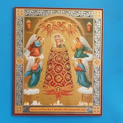 Orthodox Icon of the Mother of God “Addition of Mind” free shipping