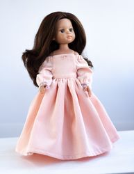 Dianna Effner Little Darling dress, Pink dress and hat for 13 inch doll in the style of "Juliet", waist 13 - 14,5 cm