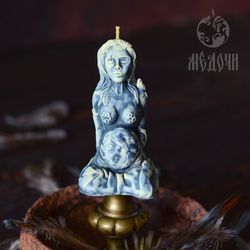 Silicone mold for candle “fertility goddess”, magic candles