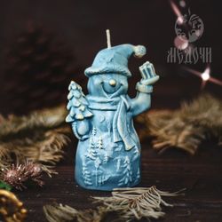 candle mold / resin mold / soap mold : “snowman”