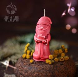 Candle Mold / Resin Mold / Soap Mold : “Mini Santa with cake”