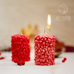 Cylinder with heart Silicone mold for candle, love molds