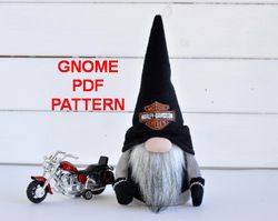 Gnome PATTERN biker gnome DIY
