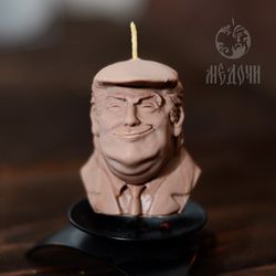 Silicone mold for candles “Mr President”