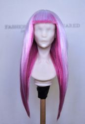 Pink Wig ~ for Chimera dolls, Tender Creation, Pasha-Pasha mini