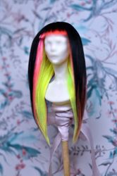 Neon Wig ~ for Chimera dolls, Tender Creation, Pasha-Pasha mini