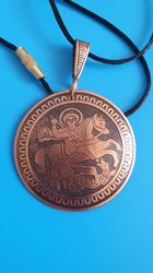 St George orthodox copper pendant antibacterial free shipping