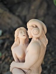 Mold for Candles/ Resin "The God Cernunnos and Wicca", Love Molds