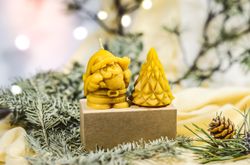 Silicone molds Small Christmas tree, Large Christmas Tree, Mold Santa Claus Small, New Year Presents