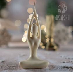 Candle Mold / Resin Mold / Soap Mold : "Yoga woman"