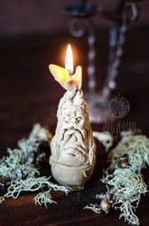 3d mold silicone "root of mandragora ", beeswax candle "mandrake" , magic candle