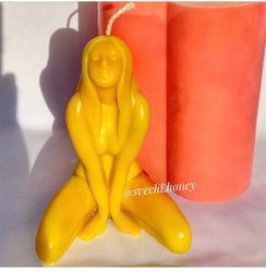 Naked woman silicone mold for candle