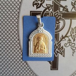 Maximus the Confessor Christian blessed pendant gold plated free shipping