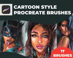 Cartoon Style Brushes for Procreate | Procreate brushes | Watercolor Procreate | Art brushes | Digital Download