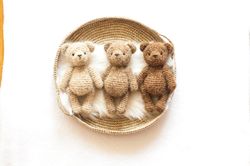 Handmade teddies. teddy bears for babies. handmade animal dolls