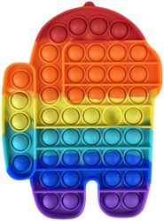 Rainbow Style Pop It Popper Sensory Toy