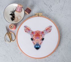Baby Deer Cross Stitch Pattern