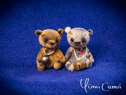 Jointed Vintage mini Teddy Bear OOAK by Yumi Camui