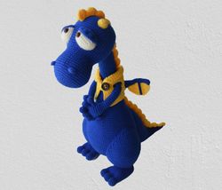 Dragon plush toy, Amigurumi dragon, Stuffed dragon toy, Dragon plushie, Dinosaur gift for boy, Crochet dragon