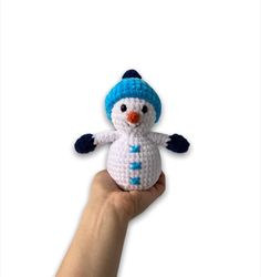 crochet snowman pattern, amigurumi pattern, crochet patterns