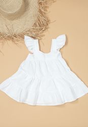Natural linen boho dress, dress for girl, Easter baby dress, summer baby  dress,  First Birthday outfit
