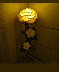 rose floor lamp, luminous flower, night light, giant rose LED lamp