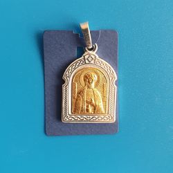 Alexander Nevsky Christian pendant silver and gold plated free shipping