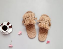 Woven sandals hemp slippers non-slip sole