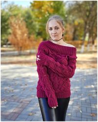 Cashmere sweater , hand knit sweater , womens clothing , handmade gift