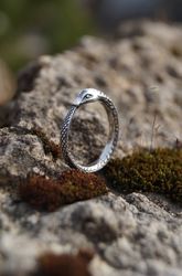 Ouroboros (Snake eat tail). Silver 925 ring. Different sizes.