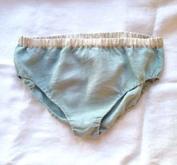 Linen panties, High waisted briefs, Organic lingerie, Menstrual underwear