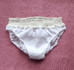Linen panties, White panties, Wedding lingerie, Lace panties