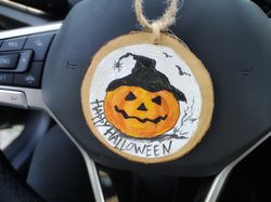 Mirror hanging boho car charm Halloween