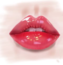 Digital art lips