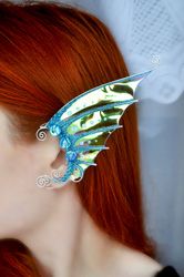 Mermaid ear cuffs no piercing, Elf ear cuffs jewelry, Fairy earrings
