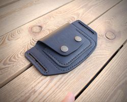 Belt wallet - leather ID card wallet