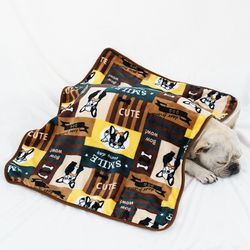 Dog Blankets 1 Pack 3 Soft Fleece Pet Blanket Washable