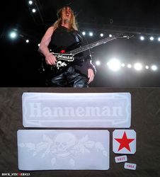 Jeff Hanneman guitar esp vinyl sticker decal slayer beer