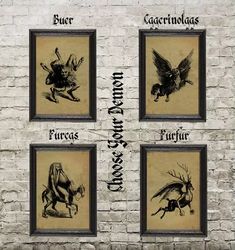 prince buer, count kaakrinolaas, knight furkas, fallen angel furfur. occut illustration. 28.