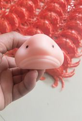 Sunny The Blobfish Squishy Toy Gift Child Decoration Funny 5" long 2022 In Box