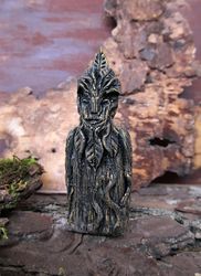 Green Man figurine Forest god Wicca small statuette Celtic god Pagan god statue Witch Altar doll Spirit Shaman doll gift