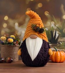 Fall Gnome Decor, Thanksgiving gnome, Thanksgiving decoration, Halloween decor